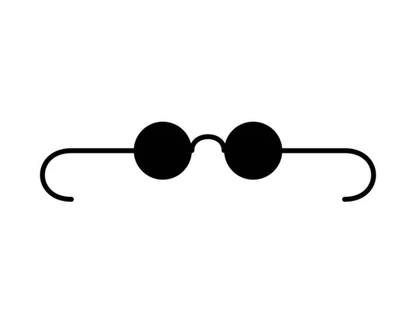 Ícone Plano Que Designa Óculos Cegos Escuros Para Aplicações Locais — Vetor de Stock