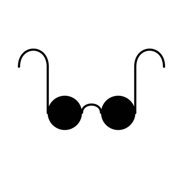 Flaches Symbol Das Blinde Oder Dunkle Brillen Für Anwendungen Öffentliche — Stockvektor