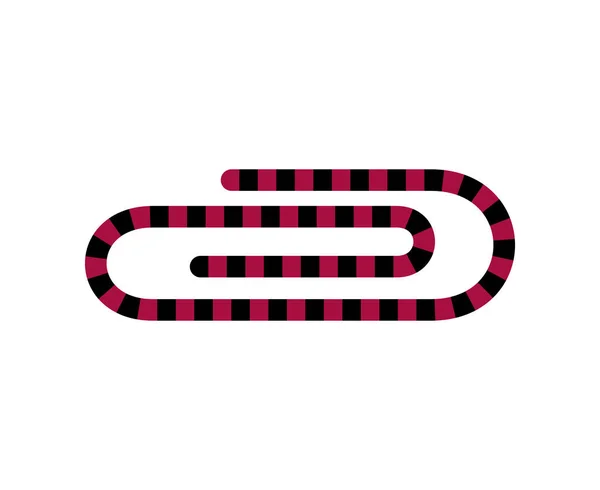 Platte Paperclip Icoon Voor Applicaties Openbare Plaatsen Websites Vector Illustratie — Stockvector