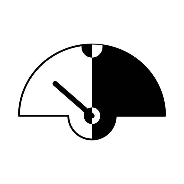 Flache Symbol Des Tachos Durchführung Von Geschwindigkeitstests Für Apps Öffentliche — Stockvektor