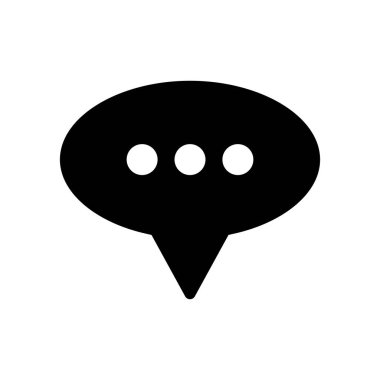 Düz doğrusal tasarım. Bir mesaj yazarak simge. Vektör Illustration.