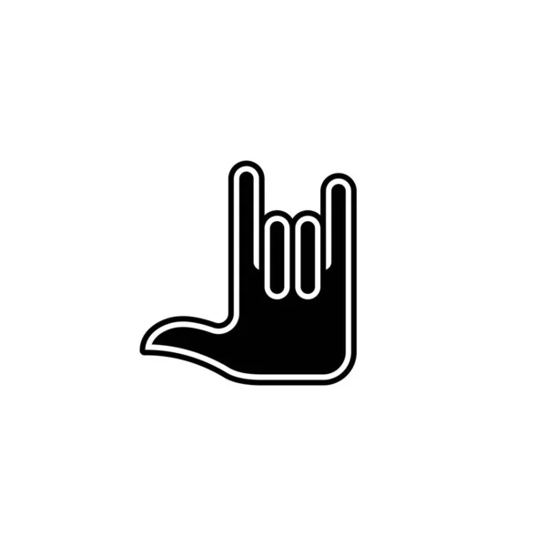 Flat Design Hand Gesture Icon Mobile Apps Web Sites Public — Stock Vector