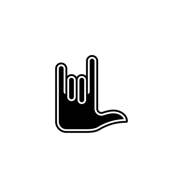 Flat Design Hand Gesture Icon Mobile Apps Web Sites Public — Stock Vector