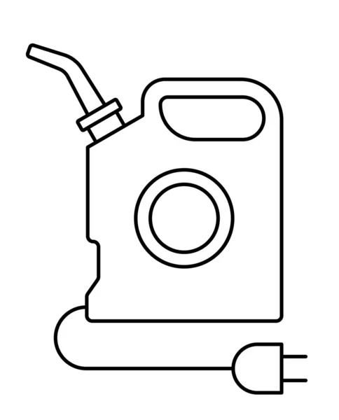 사이트 사용을 자동차 급유를 인덱스 아이콘입니다 콘센트가있는 캐니스터 — 스톡 벡터