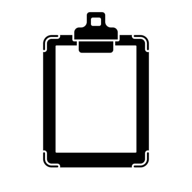 Düz doğrusal tasarım. Boş kağıtlı pano - Vektör.