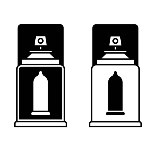 Diseño Lineal Plano Icono Anticonceptivo Moderno Para Aplicaciones Sitios Web — Vector de stock