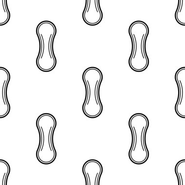 Kadınsıhhi sıhhi ped simgesi dikişsiz desen arka plan. Vektör çizimi.