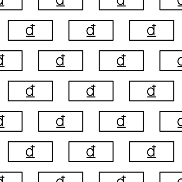 Бумажные Деньги Бесшовная Схема Белая Черная Монета Знаком Дон Абстрактная — стоковый вектор