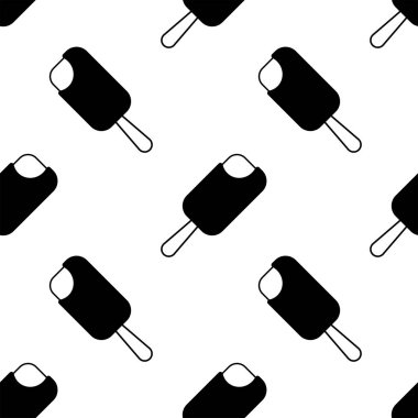 Dondurma dikişsiz desen. Arka plan. Soyut geometrik şekil dokusu. Duvar kağıtları, sarma, tekstil için tasarım şablonu. Vektör İllüstrasyonu