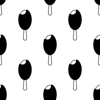 Dondurma dikişsiz desen. Arka plan. Soyut geometrik şekil dokusu. Duvar kağıtları, sarma, tekstil için tasarım şablonu. Vektör İllüstrasyonu