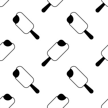 Dondurma dikişsiz desen. Arka plan. Soyut geometrik şekil dokusu. Duvar kağıtları, sarma, tekstil için tasarım şablonu. Vektör İllüstrasyonu