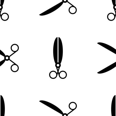 Makas dikişsiz desen. Arka plan. Soyut geometrik şekil dokusu. Duvar kağıtları, sarma, tekstil için tasarım şablonu. Vektör İllüstrasyonu