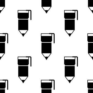 Kalem dikişsiz desen. Arka plan. Soyut geometrik şekil dokusu. Duvar kağıtları, sarma, tekstil için tasarım şablonu. Vektör İllüstrasyonu