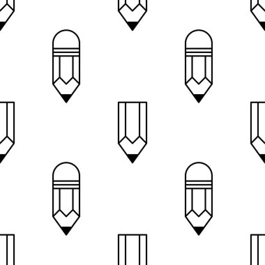 Silgi dikişsiz desenli kalem. Arka plan. Soyut geometrik şekil dokusu. Duvar kağıtları, sarma, tekstil için tasarım şablonu. Vektör İllüstrasyonu