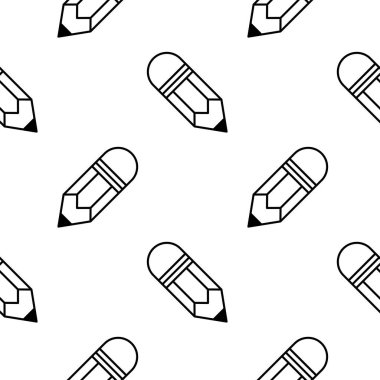 Silgi dikişsiz desenli kalem. Arka plan. Soyut geometrik şekil dokusu. Duvar kağıtları, sarma, tekstil için tasarım şablonu. Vektör İllüstrasyonu