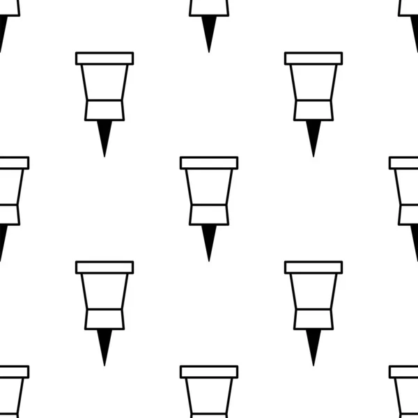 Pushpin Dikişsiz Desen Arka Plan Soyut Geometrik Şekil Dokusu Duvar — Stok Vektör