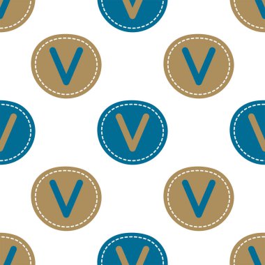 Düz doğrusal tasarım. İngiliz alfabesinin kusursuz dokusu. Büyük ve küçük harflerle. Duvar kağıdı, kalıp dolguları, web sayfası, yüzey dokuları, tekstil baskısı, ambalaj kağıdı için kullanılabilir - Vektör