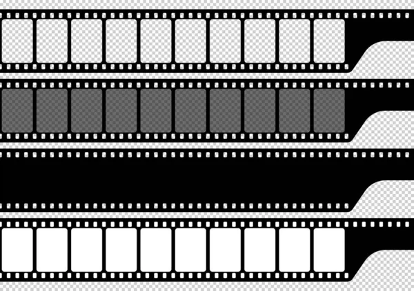 Modelo Filme Câmera Preto Branco Ângulos Retos Quadro Ilustração Vetorial —  Vetores de Stock