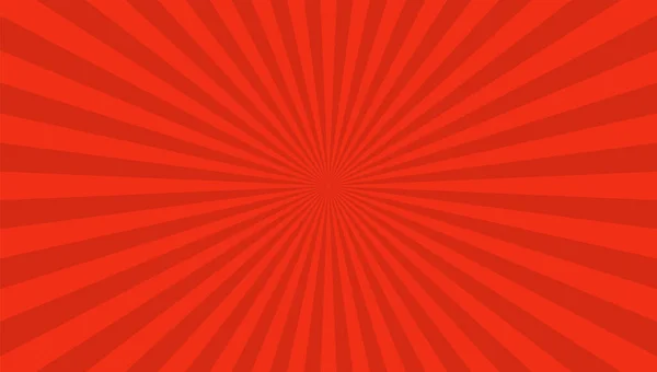 Retro Pozadí Paprsky Jsou Červené Pohyb Pruhů Jednoho Místa Proužkované — Stockový vektor
