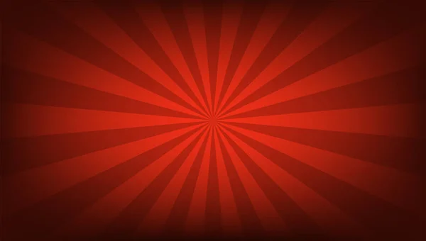 Fond Rétro Les Rayons Sont Rouges Mouvement Des Rayures Partir — Image vectorielle