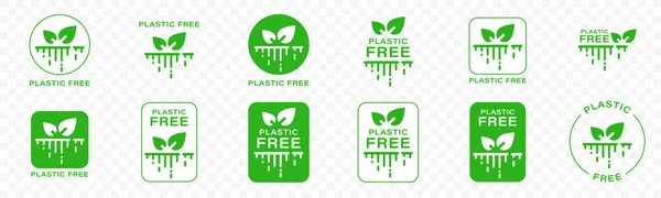 Icono Conceptual Sin Plástico Productos Biodegradables Compostables Descompuestos Absorbidos Por — Vector de stock