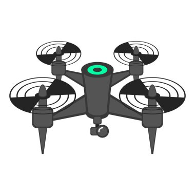 İzole dron oyuncak simgesi
