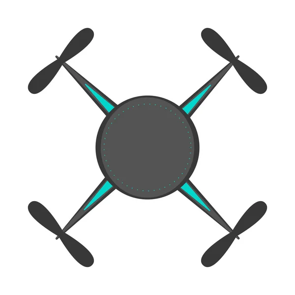 Icono de juguete de dron aislado — Vector de stock