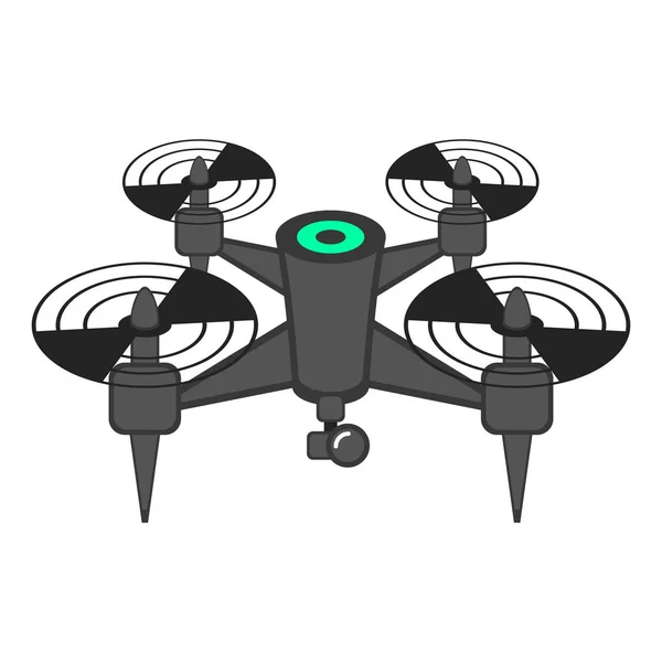 Ikon mainan drone terisolasi - Stok Vektor