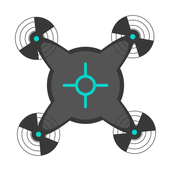 Ícone de brinquedo drone isolado — Vetor de Stock