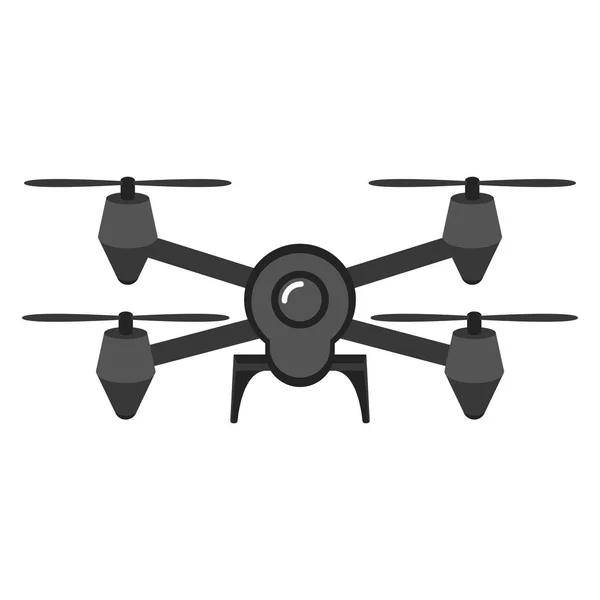 Ikona na białym tle drone zabawka — Wektor stockowy