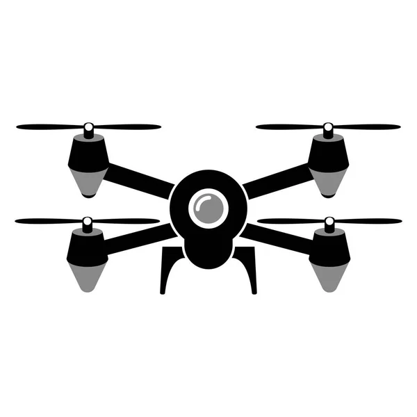 Drone toy silhouette icon — Stock Vector