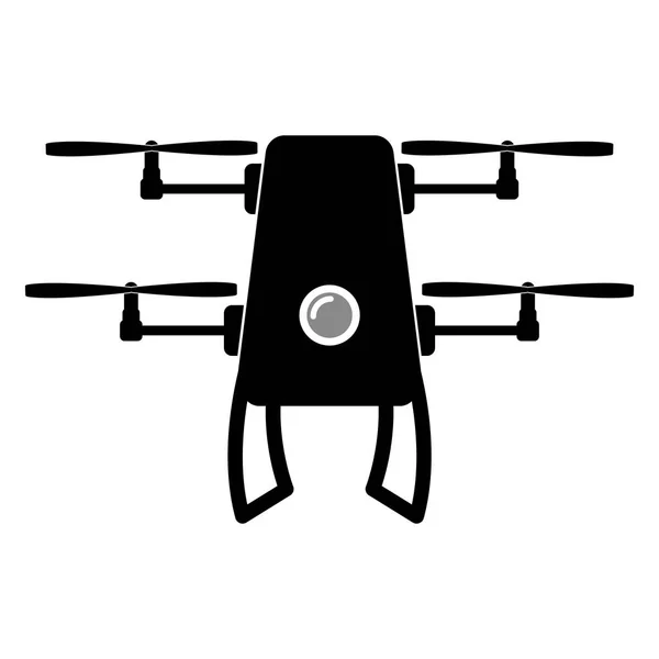 Drone toy silhouette icon — Stock Vector