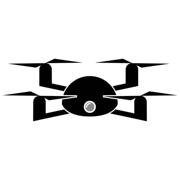 Drone toy silhouette icon — Stock Vector