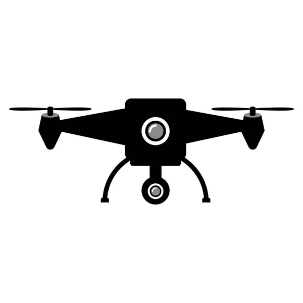 Drone játék silhouette ikon — Stock Vector