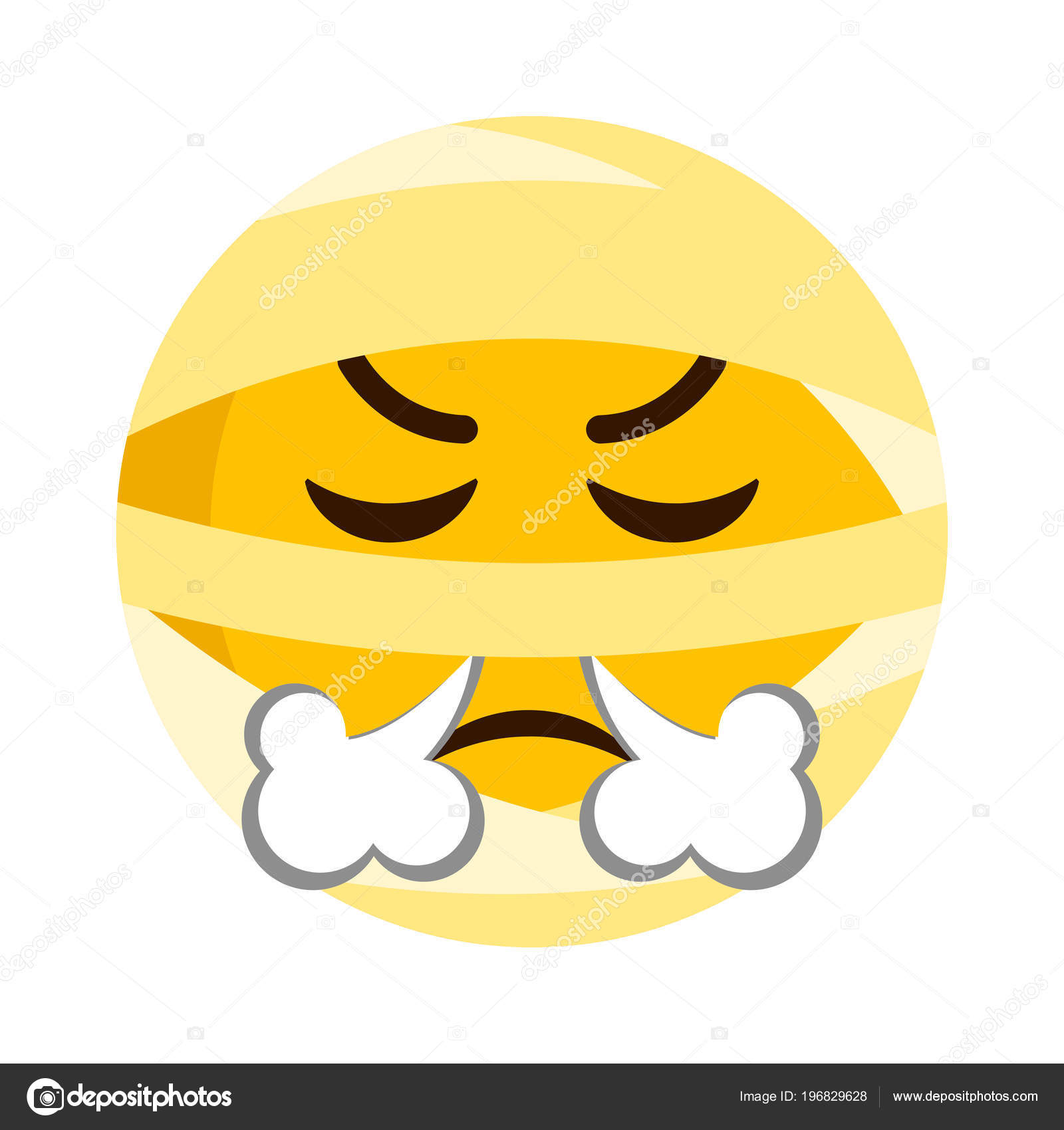 Enojado icono emoji momia Vector de stock #196829628 de ©JoKalar01, image size:1600x1700