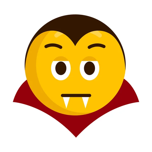 Serious vampire emoji icon — Stock Vector