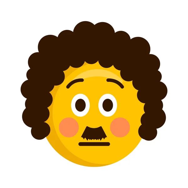 심각한 복고풍 emoji 아이콘 — 스톡 벡터