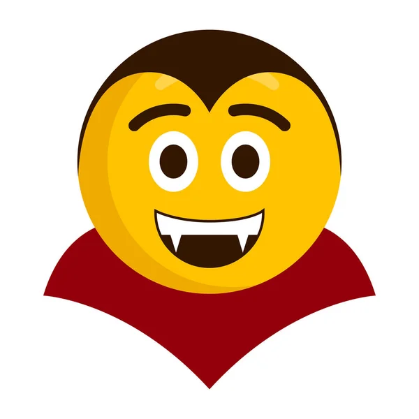 Icona emoji vampiro felice — Vettoriale Stock