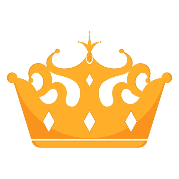 Golden crown icon — Stock Vector