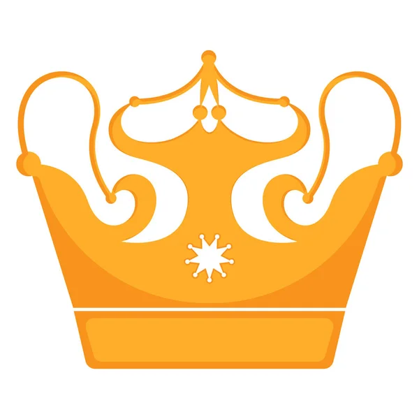 Golden crown icon — Stock Vector