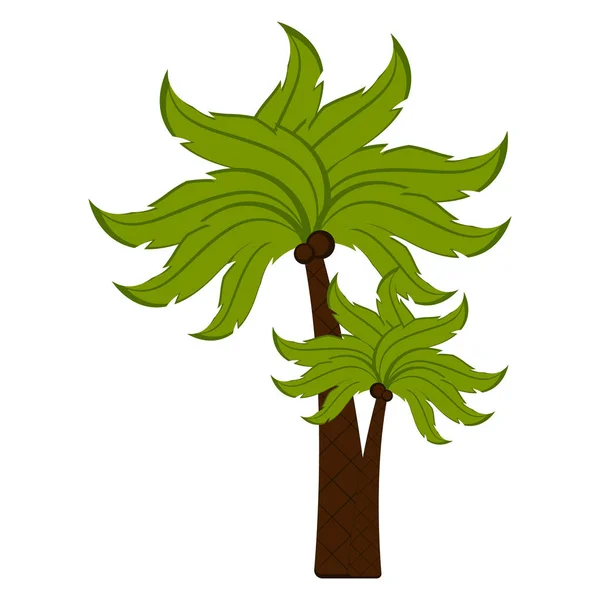 Elszigetelt pálmafa ikon — Stock Vector