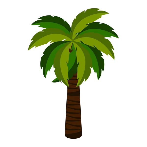 Изолированная иконка пальмы — стоковый вектор