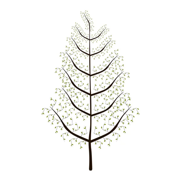 Izolowana ikona drzewa — Wektor stockowy