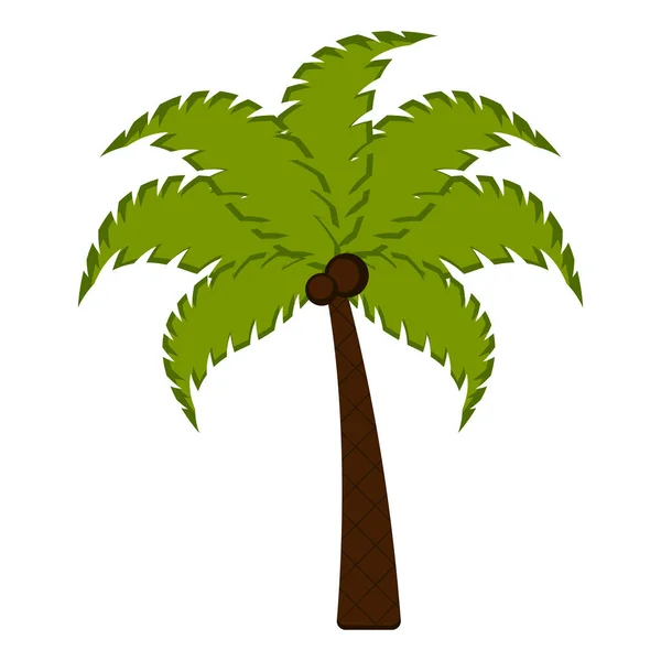 Isolerad palmträdsikon — Stock vektor