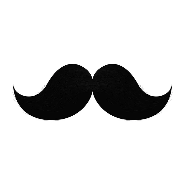 Mustache retro aislado — Vector de stock