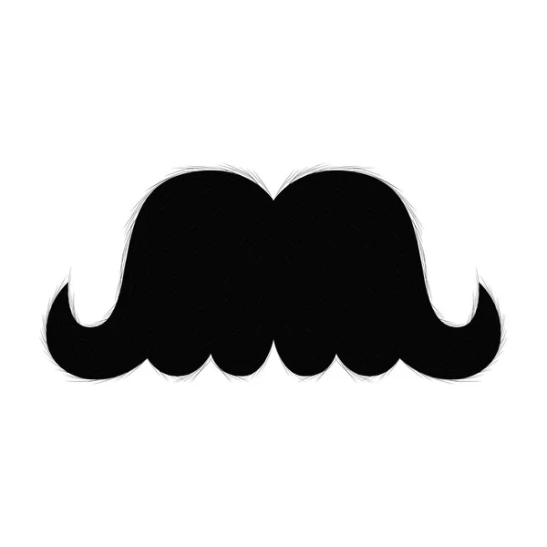 Isolerade retro mustasch — Stock vektor