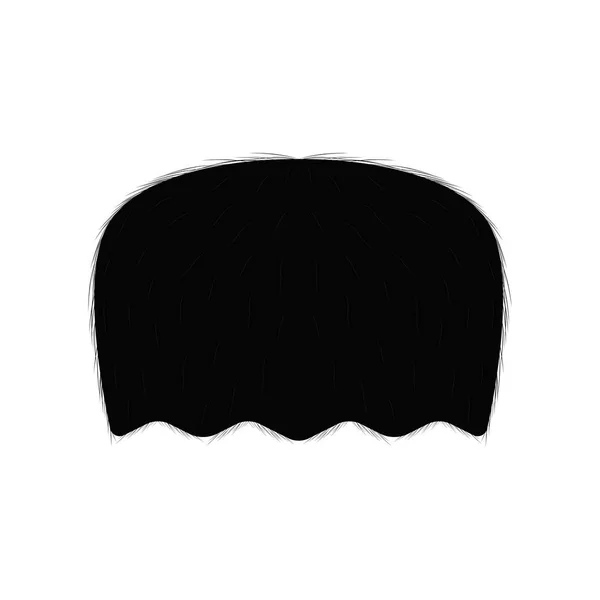 Moustache rétro isolée — Image vectorielle