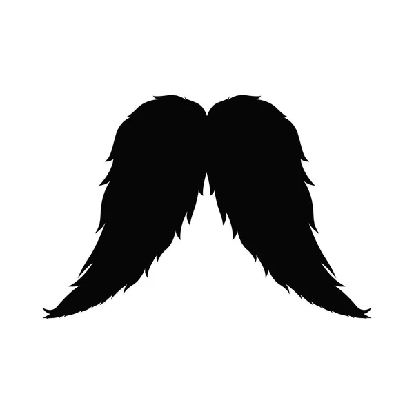 Mustache retro aislado — Vector de stock