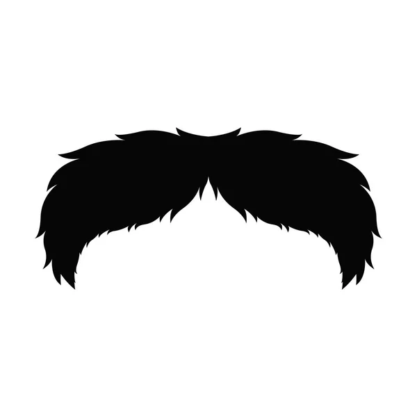 Bigode retrô isolado —  Vetores de Stock