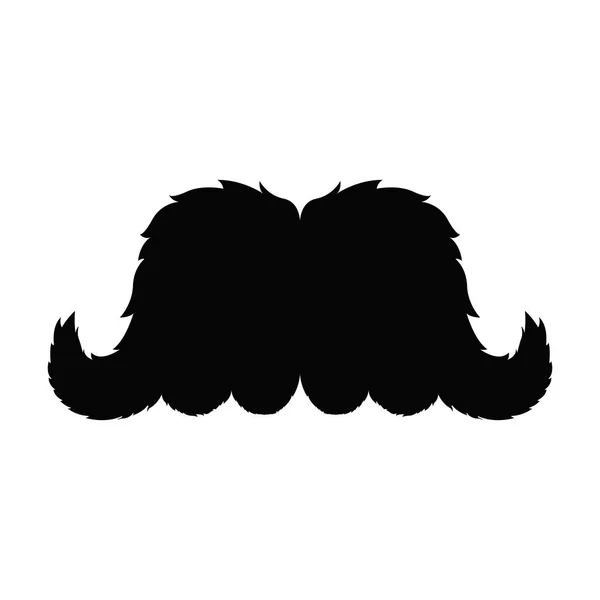 Mustache retro aislado — Vector de stock